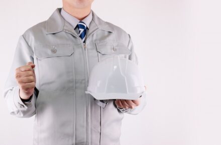 作業服の人